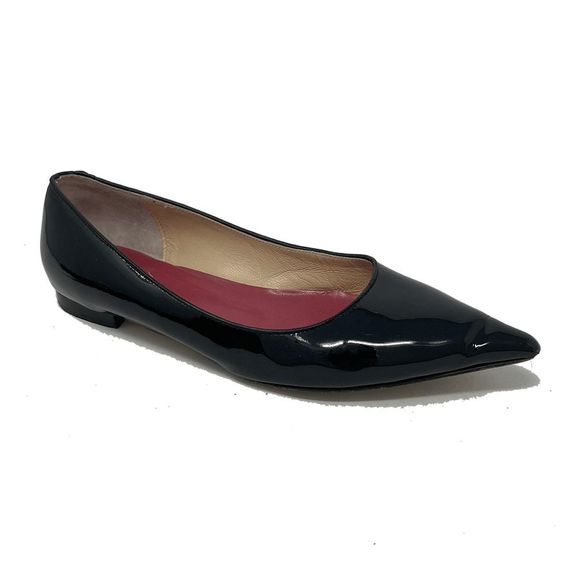 "kate spade" Shoes - Kate Spade 8.5 Black Patent Leather Pointed Toed Ballet Flats Vintage Y2K